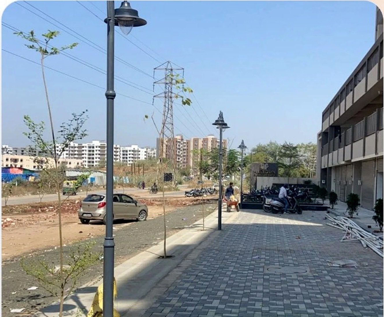 Swami Industries installed lighting poles